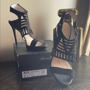 Kenneth Cole Women's Black Strappy Heels
